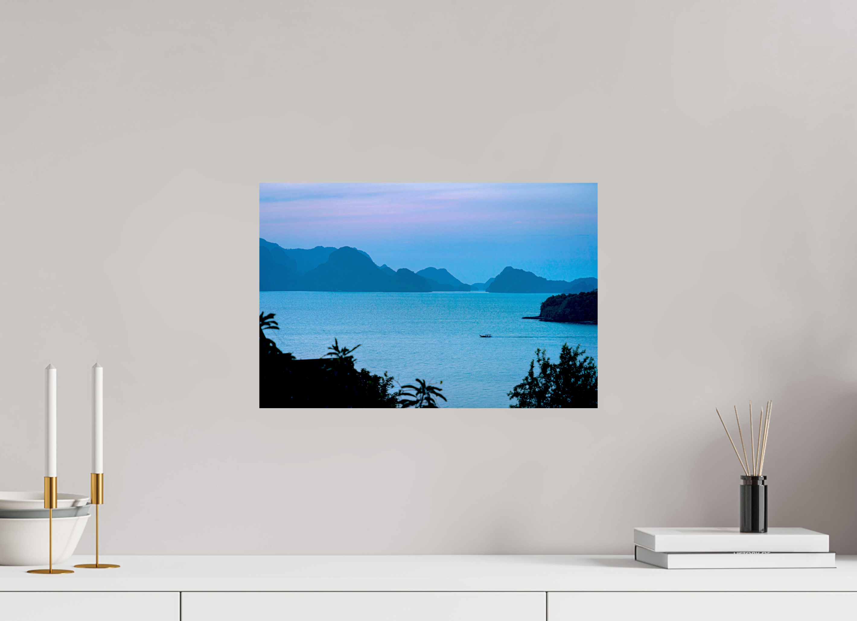 45 x 30 cm, PH Print On Fujiflex High Gloss Blue Silence at Dusk