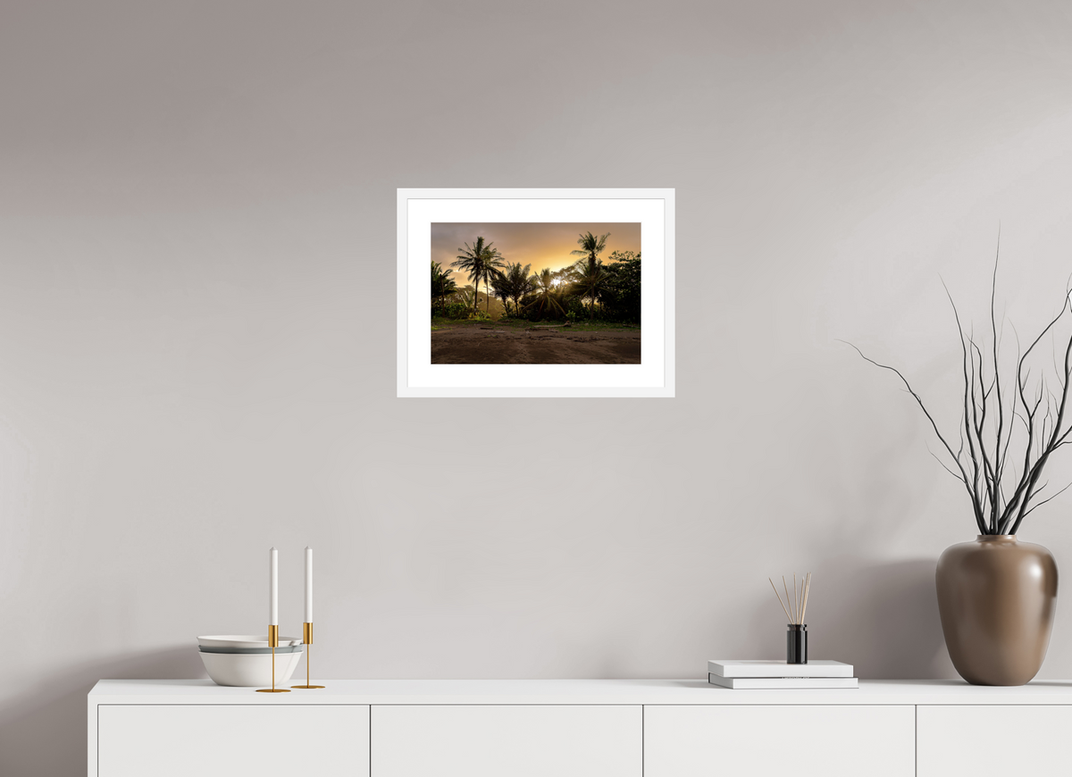 44 x 30 cm, Fine Art Print with Frame Evening Drift