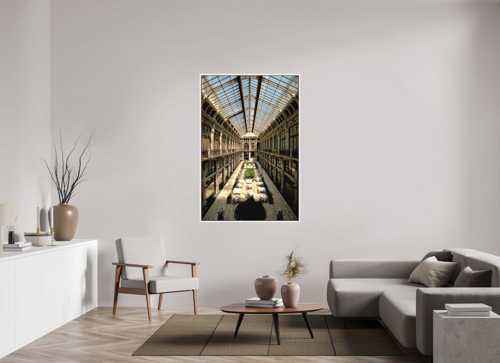 100 x 150 cm, Matte Canvas 15 mm Frame Beneath the Glass Vault