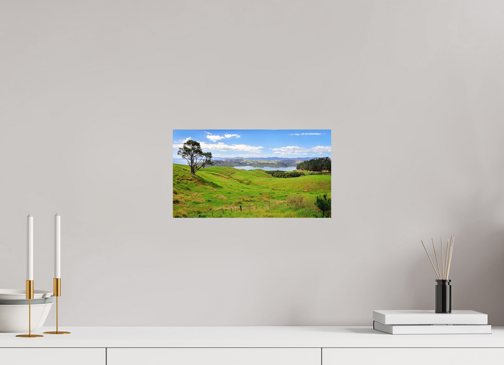 35.8 x 20 cm, Fine Art Print Smooth Coromandel Landscape
