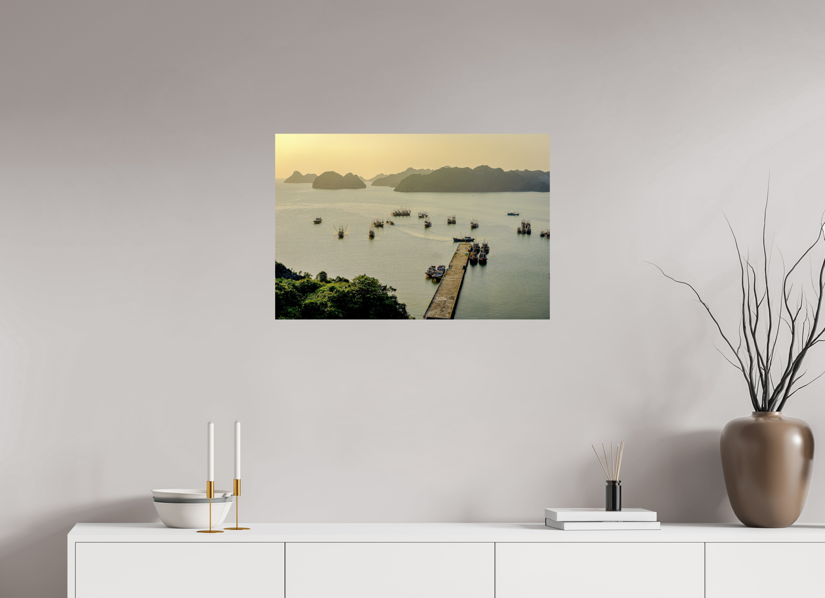 73.9 x 50 cm, Photo Print On Fuji Crystal DP II Golden Harbour – Cat Ba Island, Vietnam