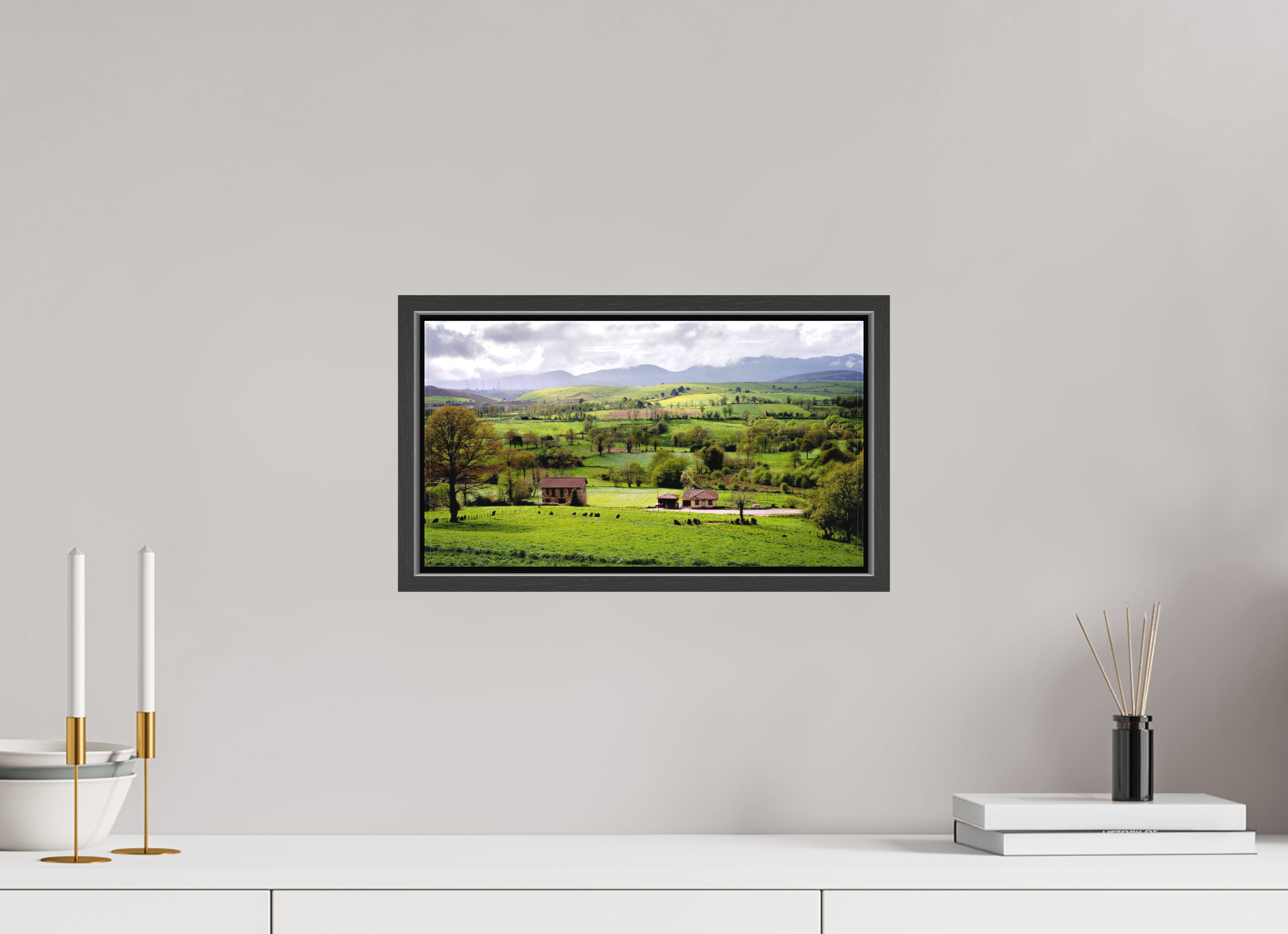 36.6 x 20 cm, Canvas Fields in Bloom, Galicia