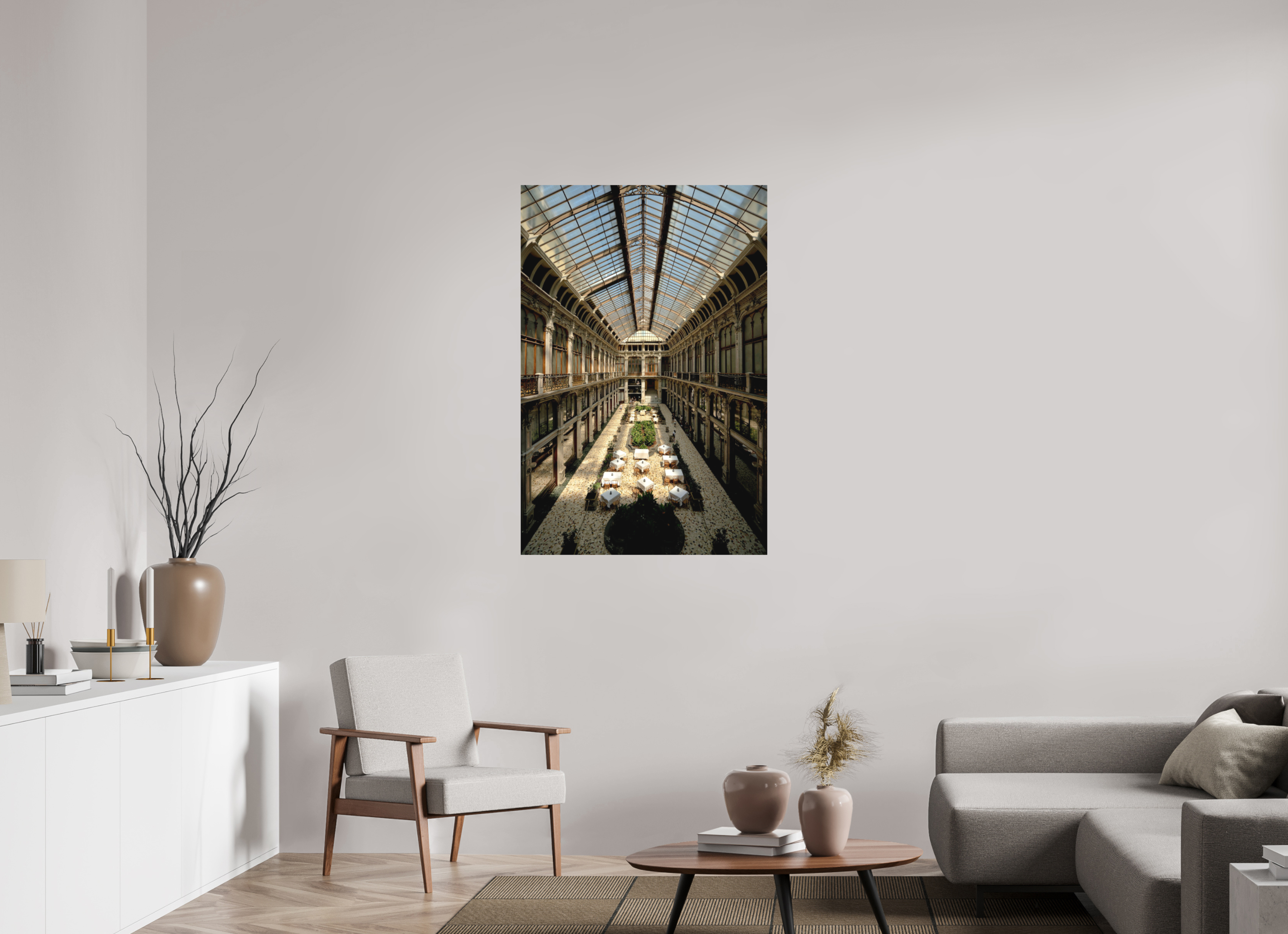 80 x 120 cm, Fine Art Print Smooth Beneath the Glass Vault