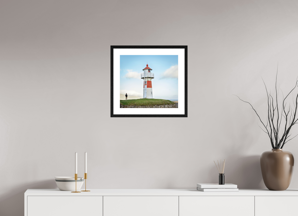 43.8 x 40 cm, Smooth Natural Paper Print with Frame Edge of the Horizon