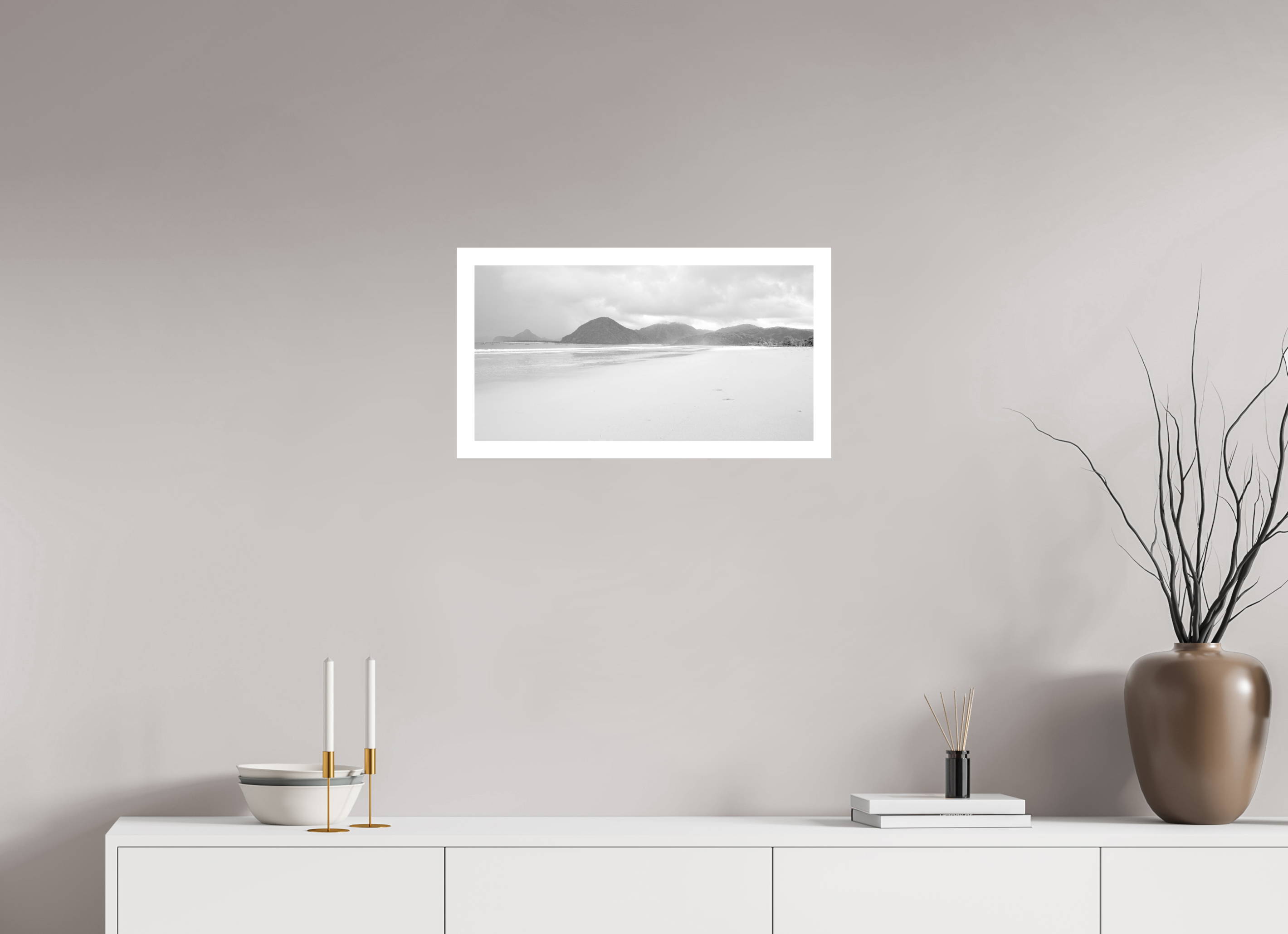 58 x 30 cm, Acrylic Glass Ilford Untamed Shores in Lombok - Indonesia