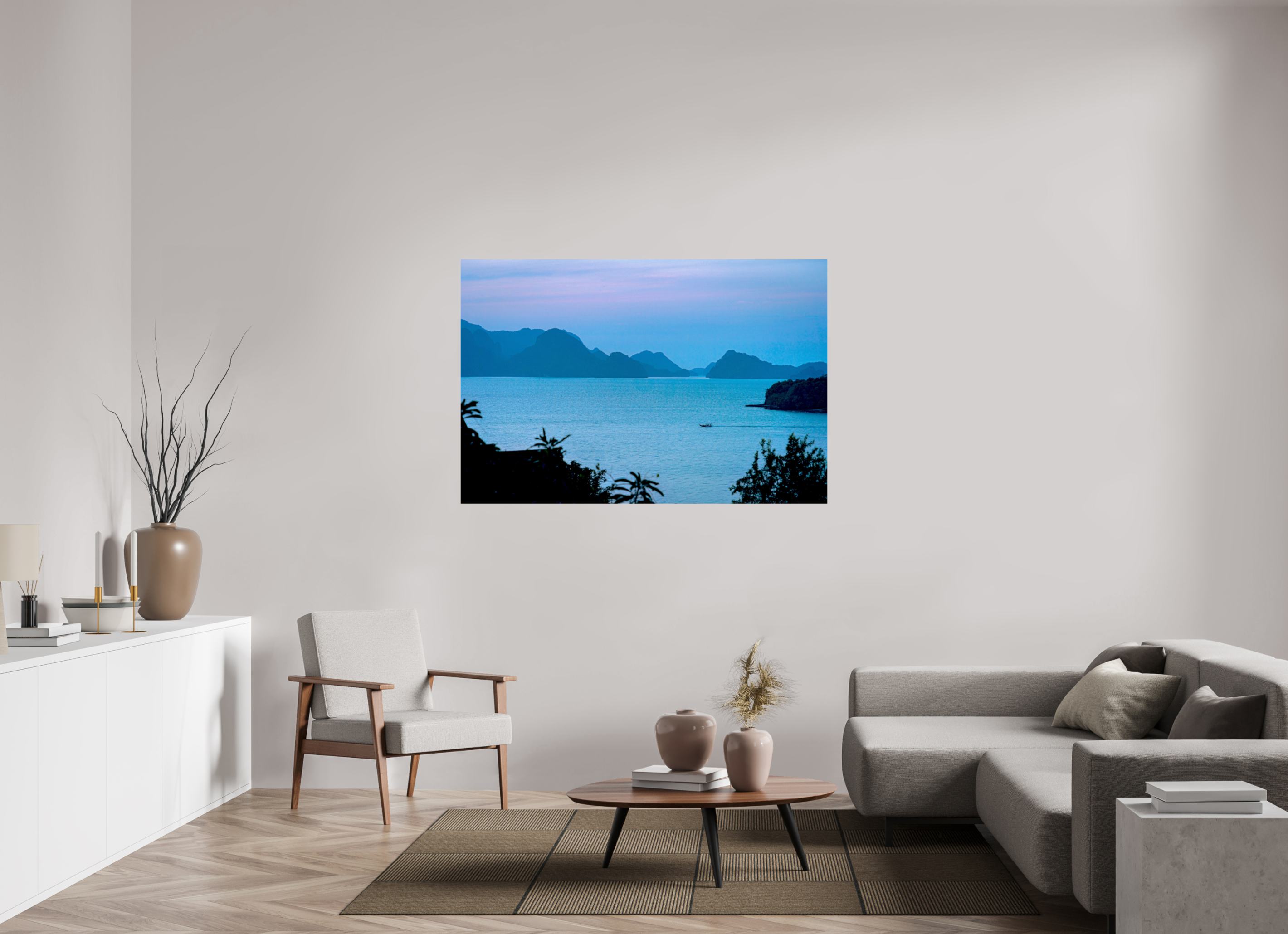 150 x 100 cm, Photo Print On Fuji Crystal DP II Blue Silence at Dusk
