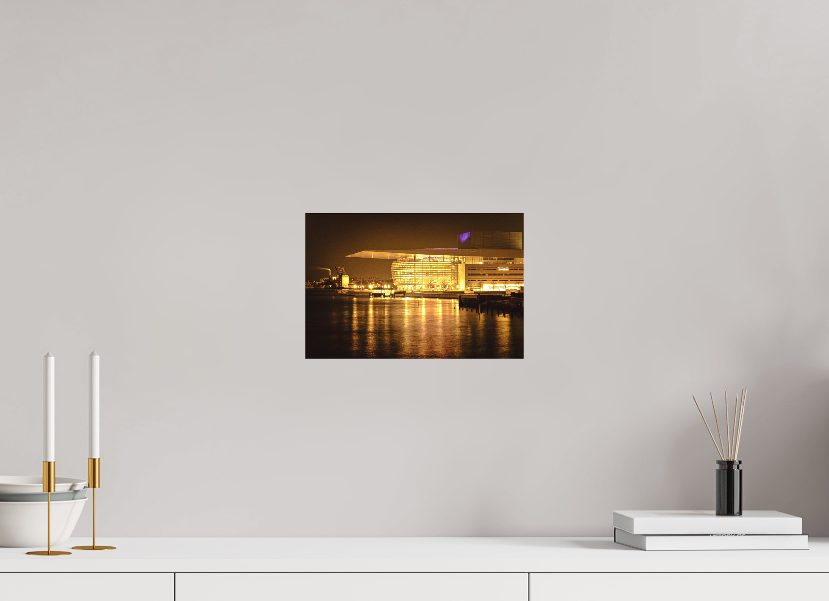 30 x 20 cm, Fine Art Print Smooth Operaen at Night