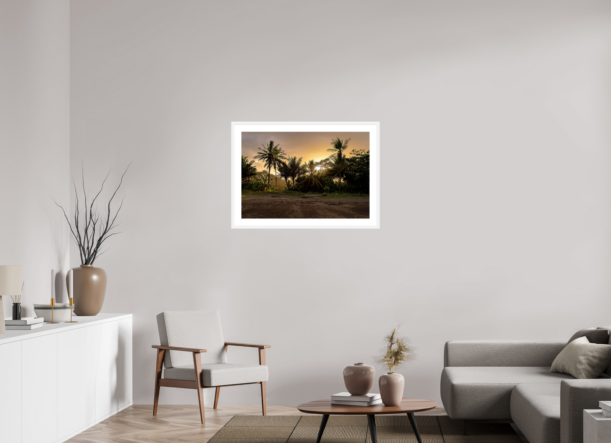 88.1 x 60 cm, Fine Art Print with Frame Evening Drift