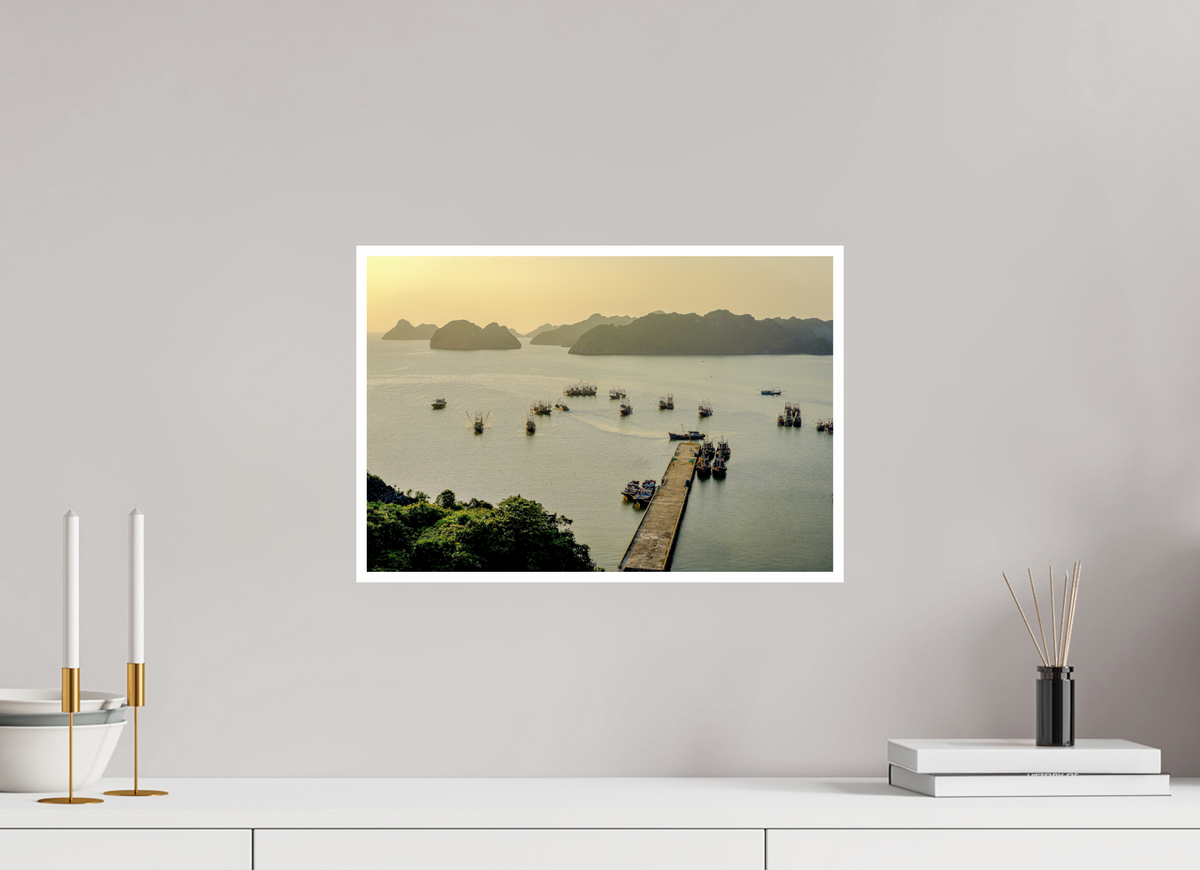 44.3 x 30 cm, Fujiflex High Gloss with 1 cm Border Golden Harbour – Cat Ba Island, Vietnam