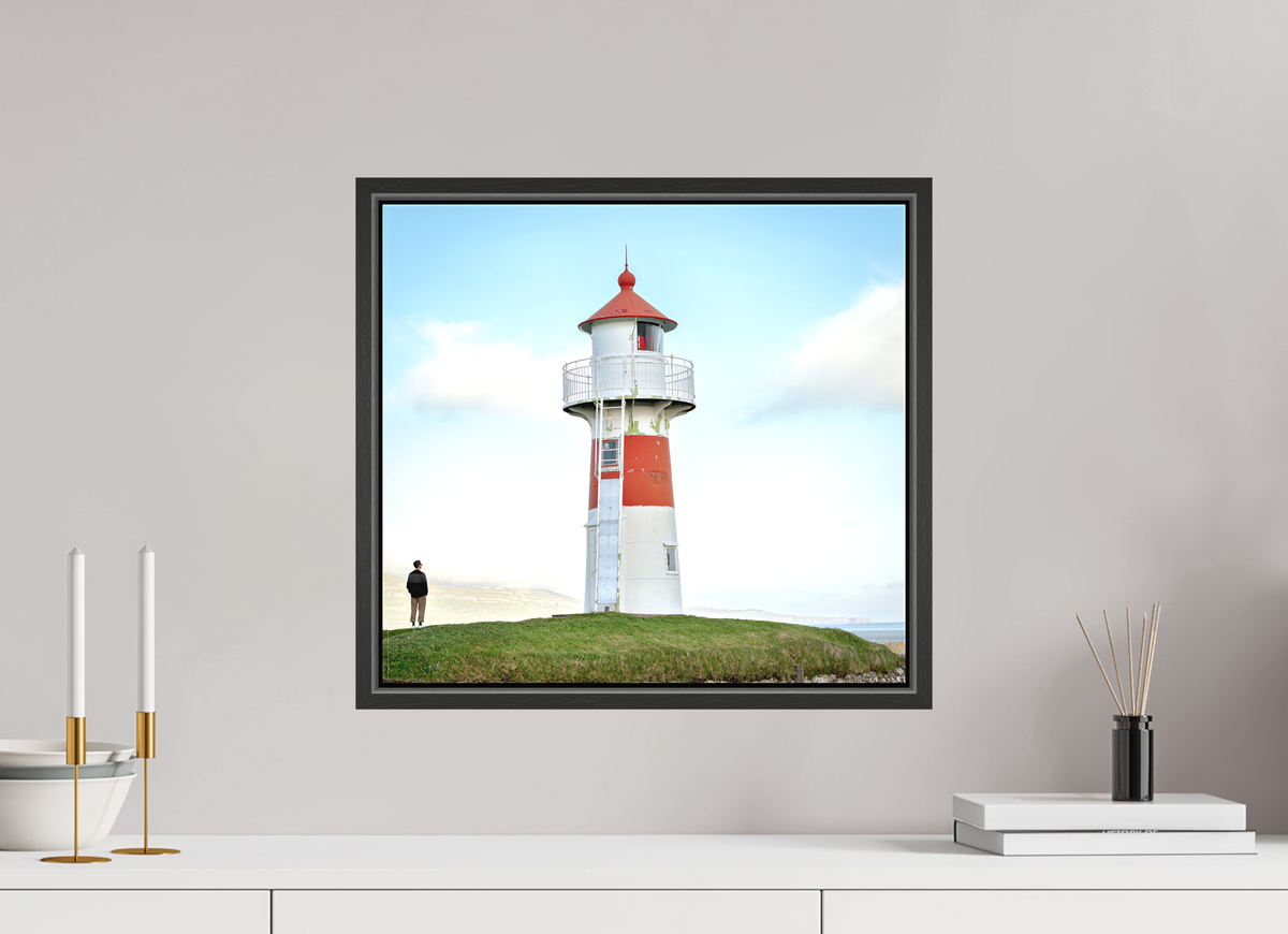 43.8 x 40 cm, Textile Print Canvas with 15 mm Width Gap Frame Edge of the Horizon