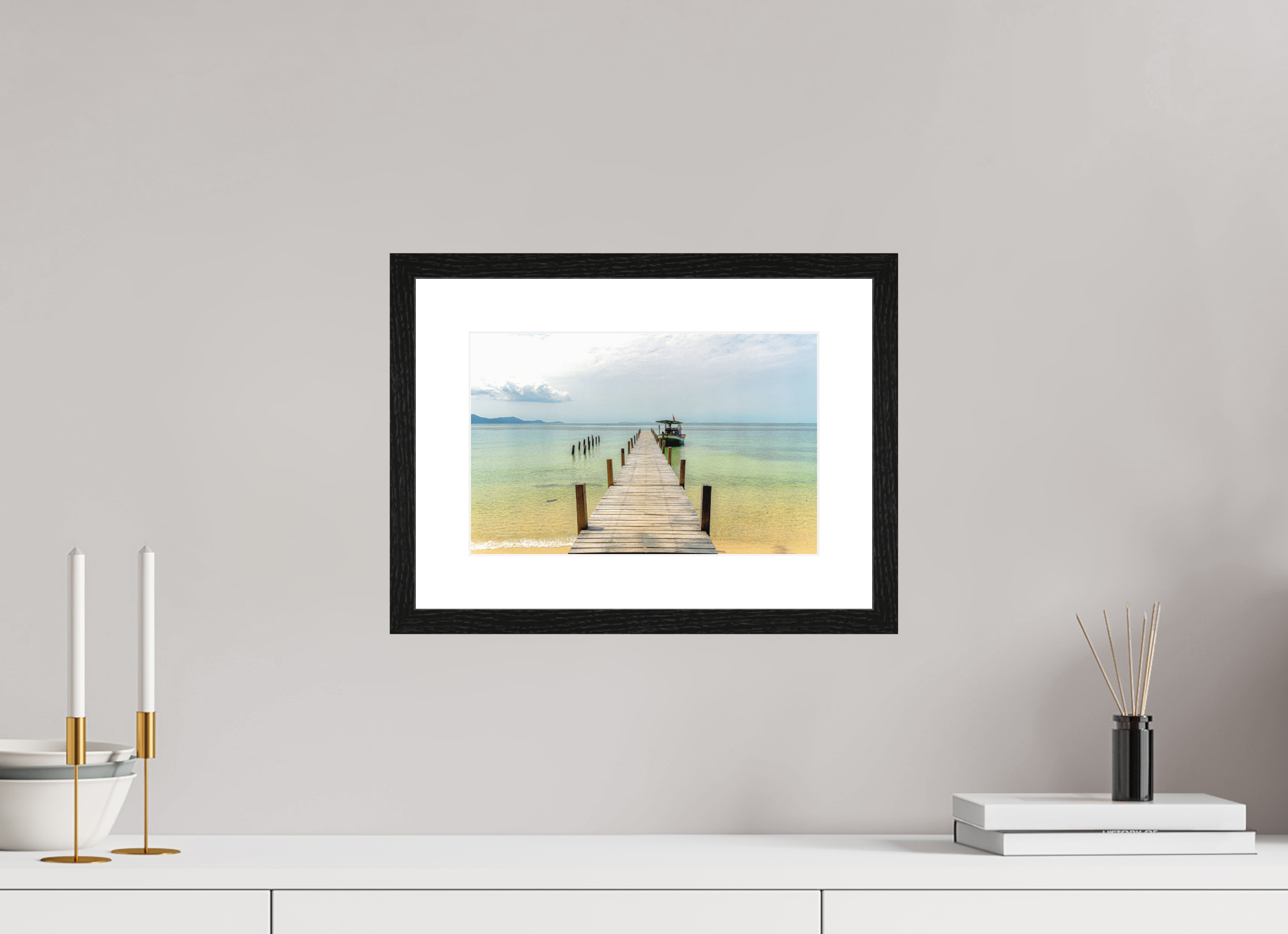 30.9 x 20 cm, Smooth Natural Paper Print with Frame Starfish Shores, Phú Quốc, Vietnam