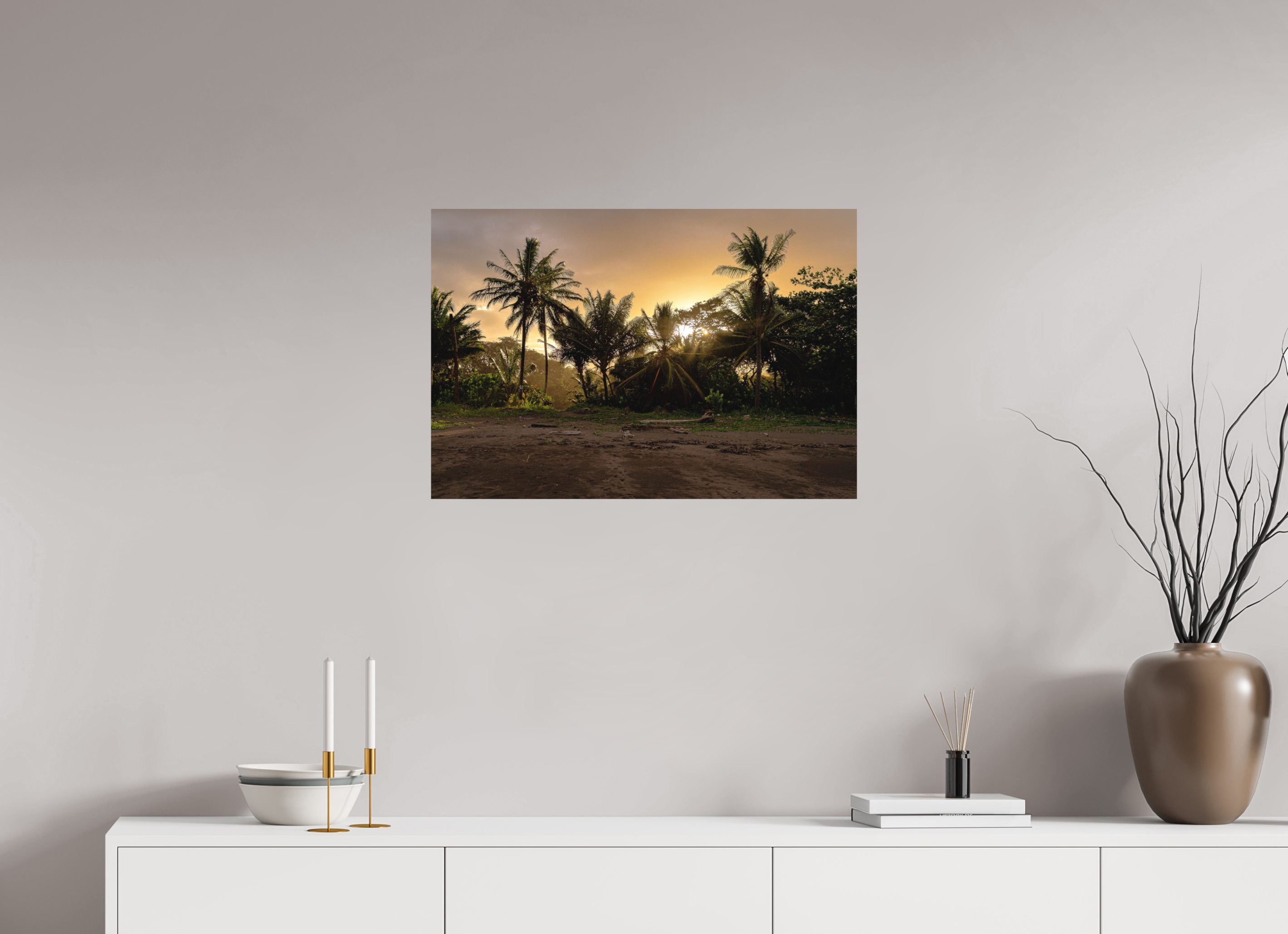73.4 x 50 cm, Fine Art Print Smooth Sunlit Shores