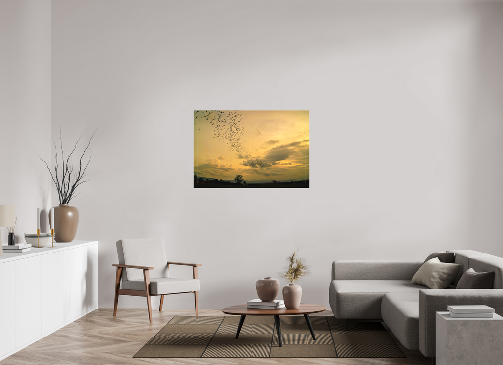 120 x 80 cm, Matte Canvas on Stretcher Frame Dusk Emergence