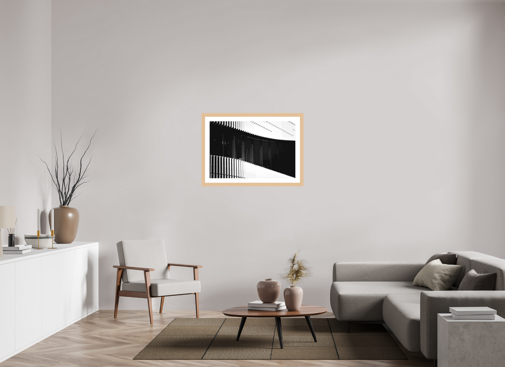 90 x 60 cm, Hamburg 40 mm with Frame The Ladder