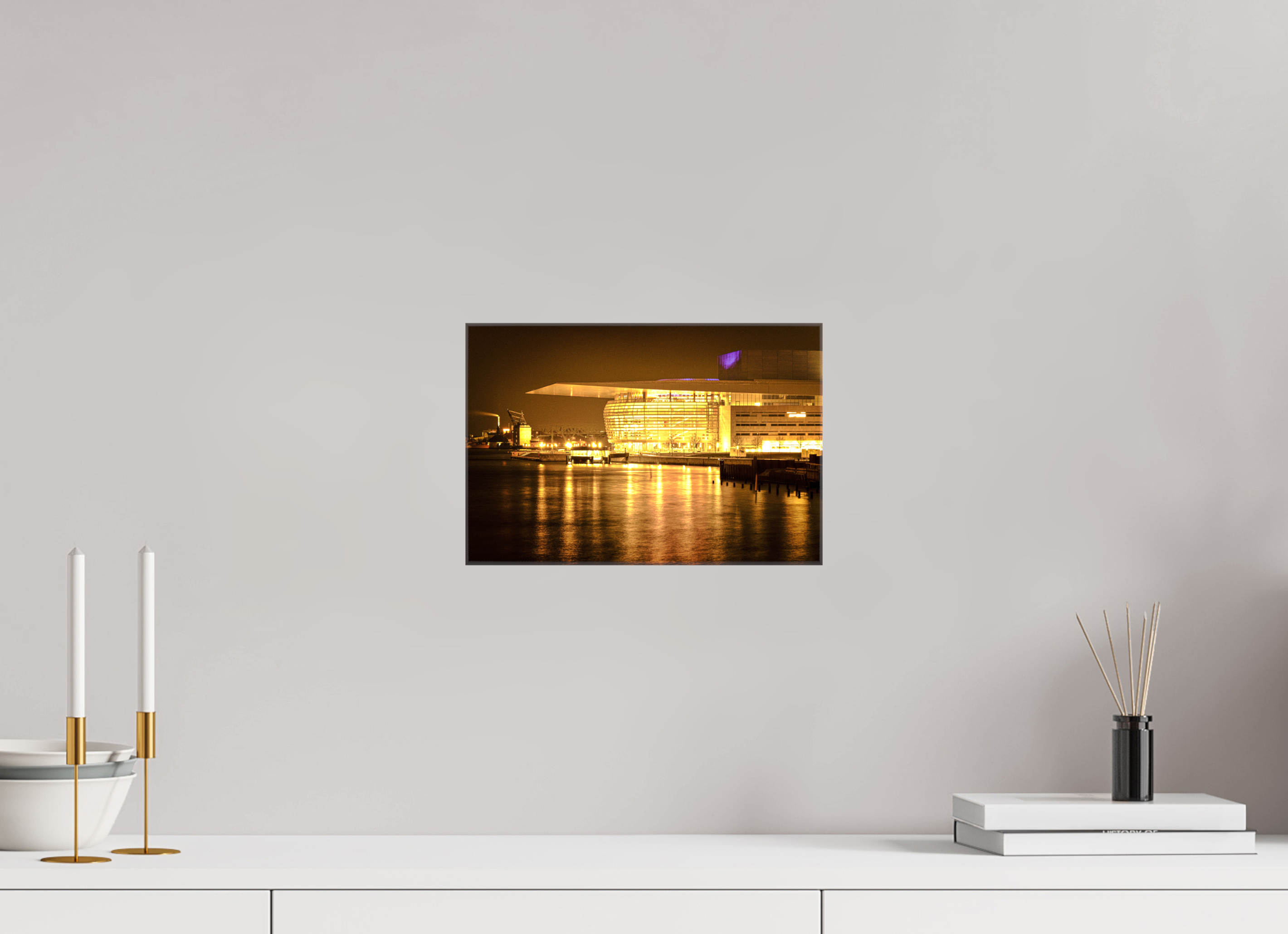 30 x 20 cm, Canvases Unframed Operaen at Night