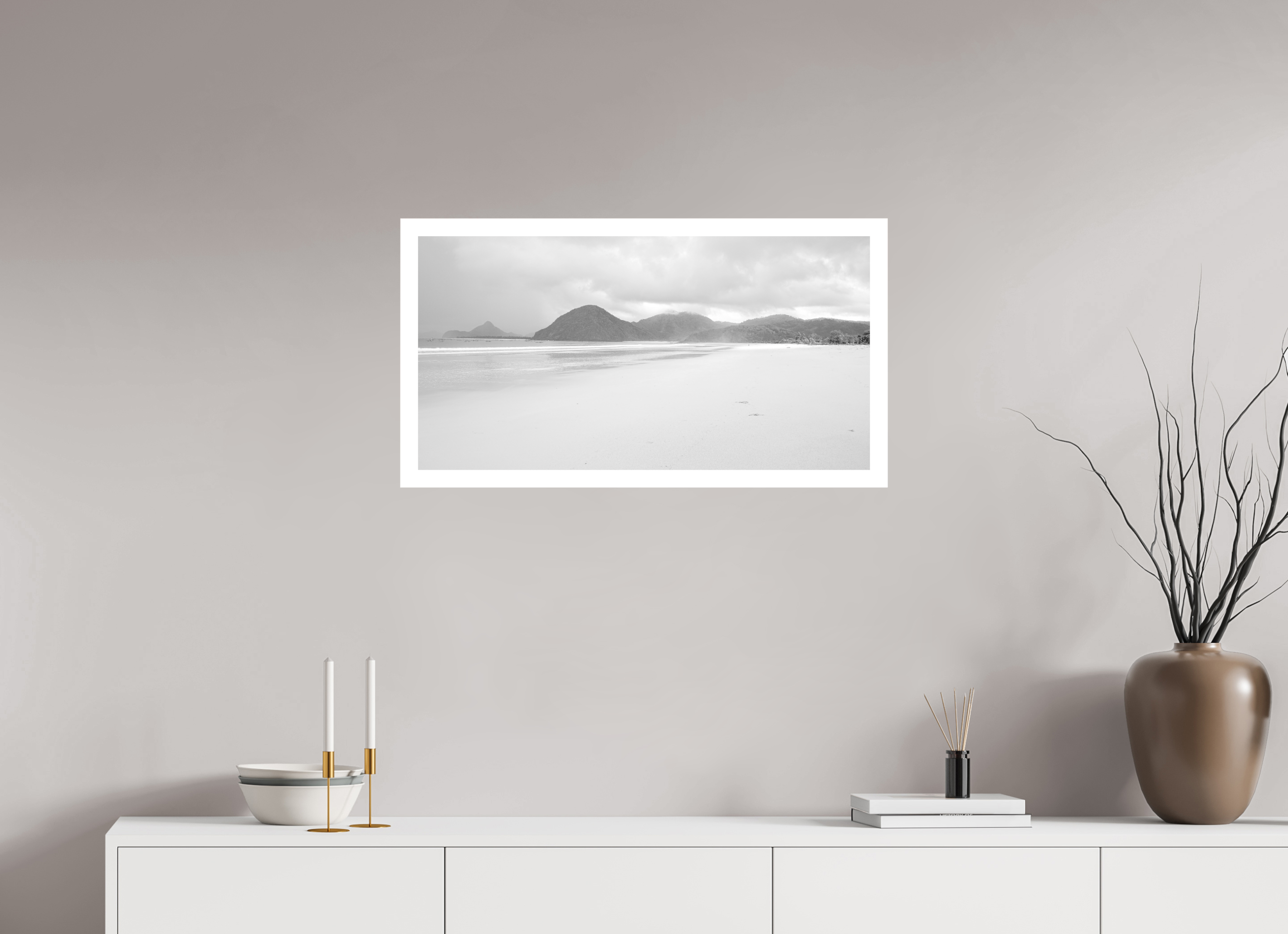 77.3 x 40 cm, Acrylic Glass Ilford Untamed Shores in Lombok - Indonesia