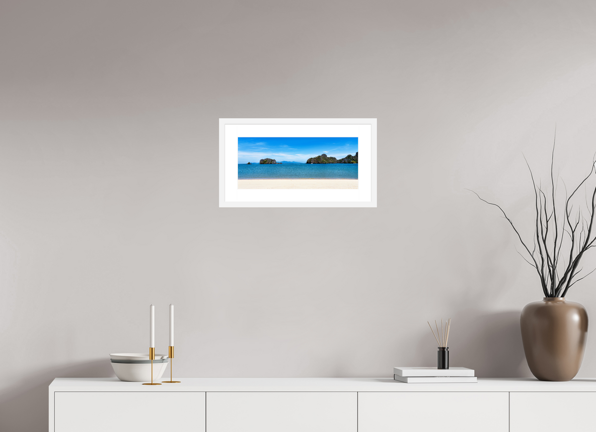 45.2 x 20 cm, Fine Art Print with Frame Tanjung Rhu Serenity, Langkawi, Malaysia
