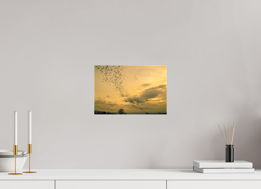 30 x 20 cm, Matte Canvas on Stretcher Frame Dusk Emergence