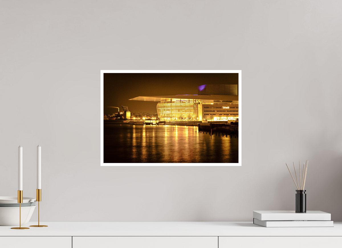 45 x 30 cm, Fujiflex High Gloss with 1 cm Border Operaen at Night