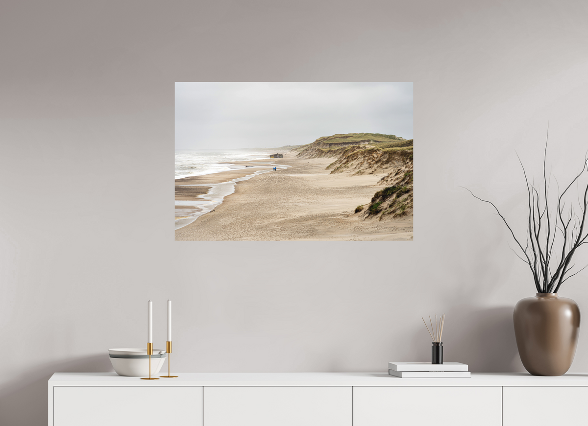 90 x 60 cm, Fine Art Print Smooth Northern Dunes - Hvide Sande - Denmark