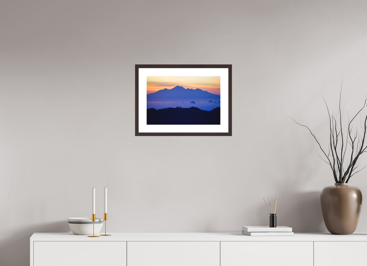 45 x 30 cm, Baryta Prestige II with Matte Float Glass Mount Agung at Sunrise - Bali - Indonesia