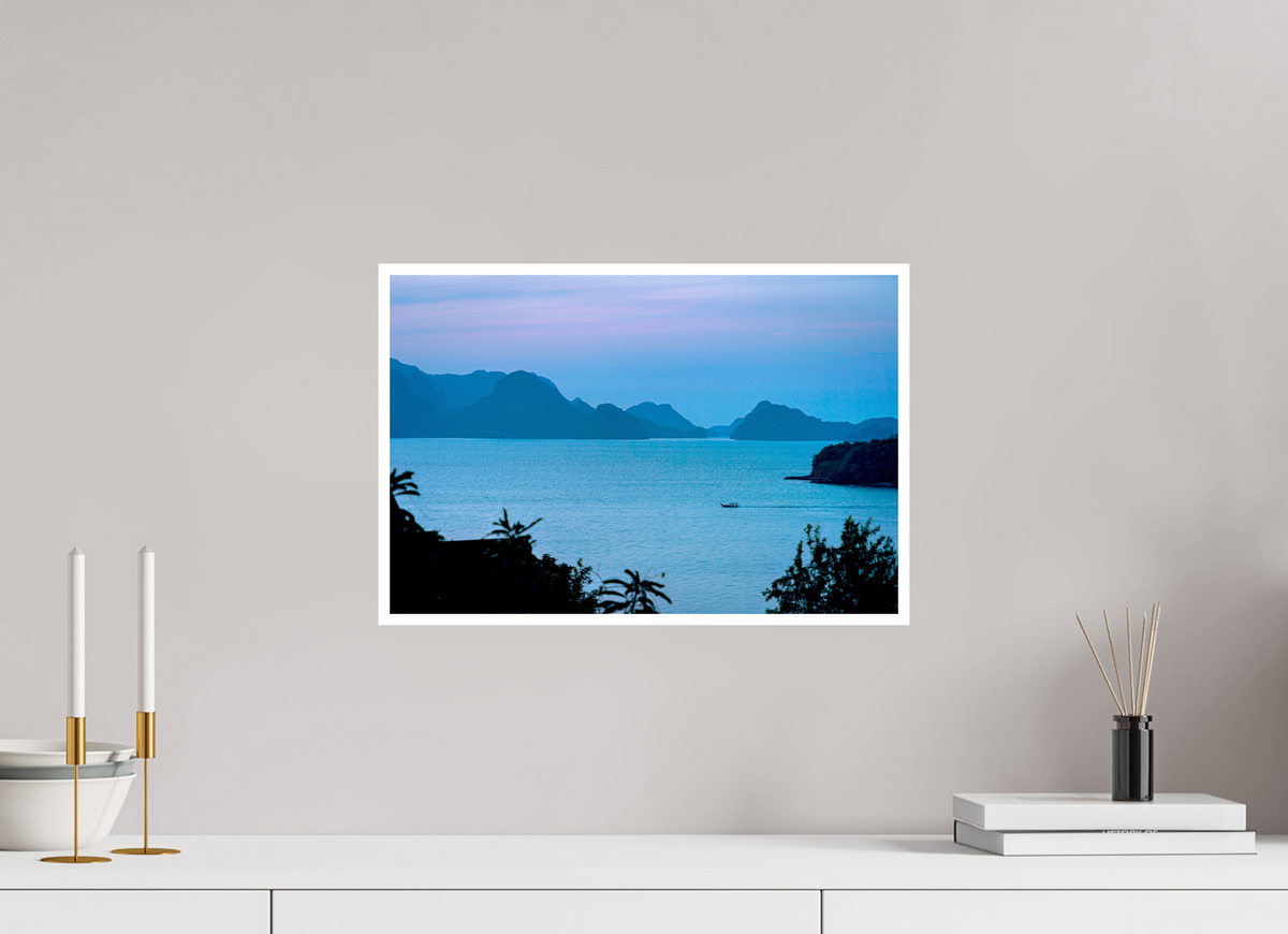 45 x 30 cm, Fujiflex High Gloss with 1 cm Border Blue Silence at Dusk