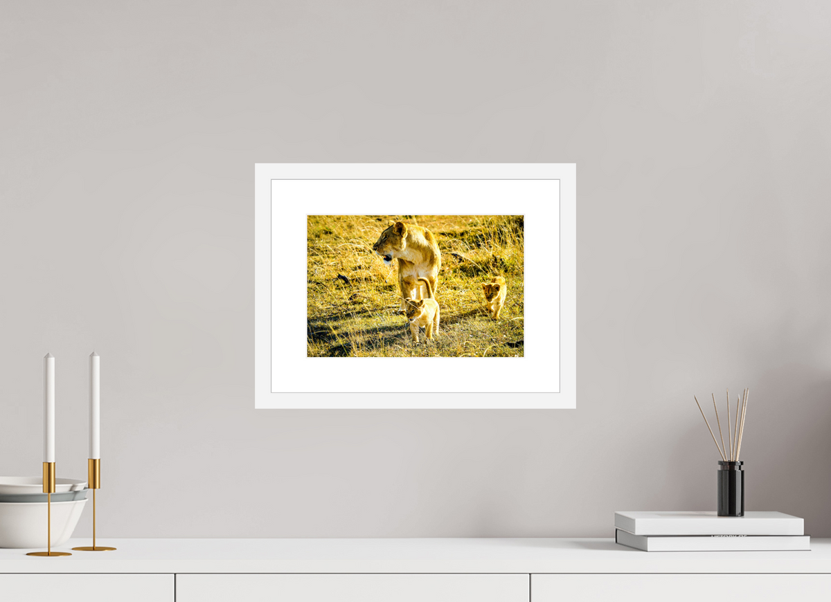 30 x 20 cm, Fine Art Print with Frame Savanna Legacy