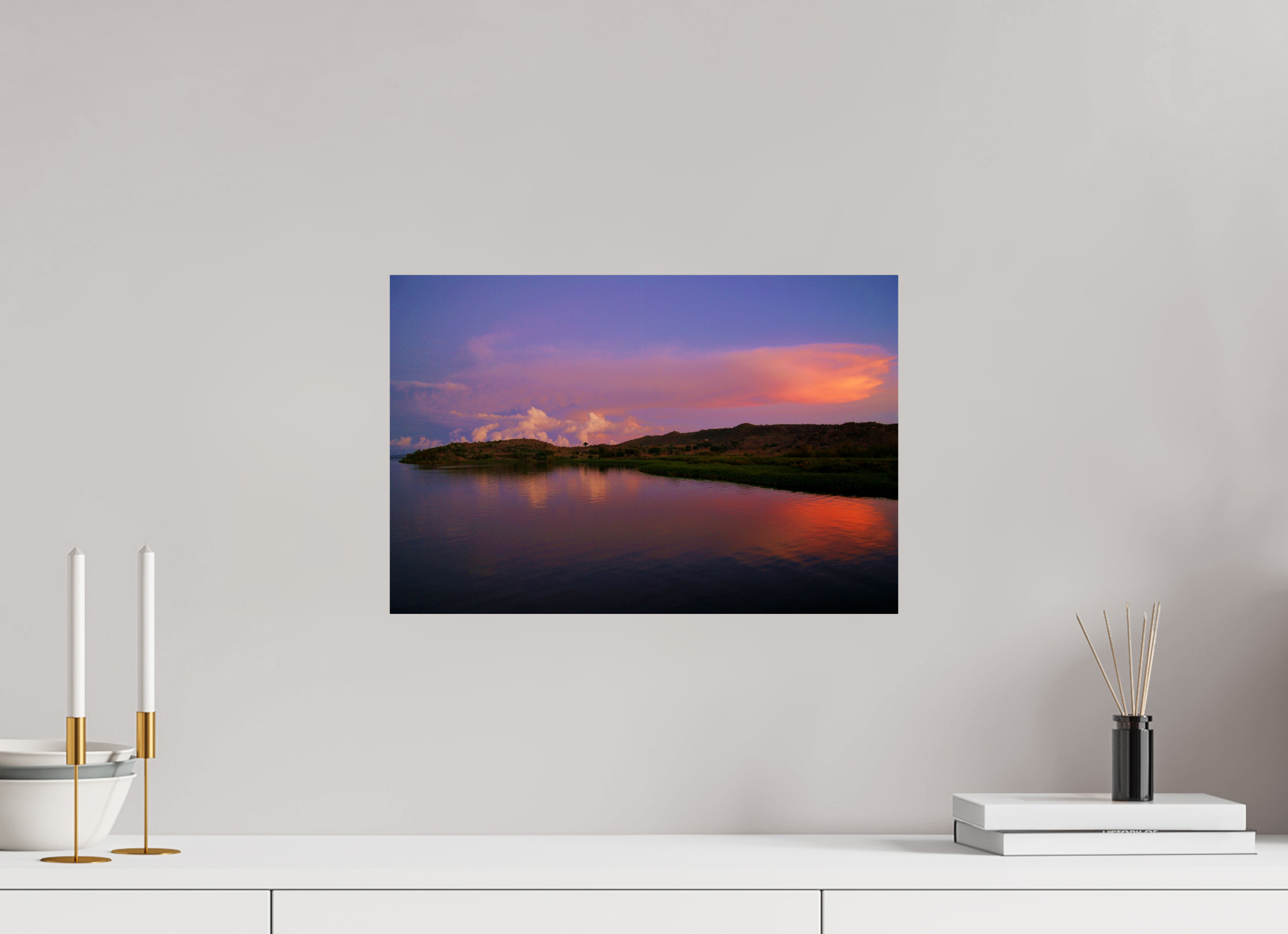 45 x 30 cm, Photo Print On Fuji Crystal DP II Sunrise Hues of Tanzania