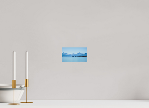 17.2 x 10 cm, Photo Print On Fuji Crystal DP II Aoraki Reflections – Lake Pukaki & Mount Cook, New Zealand