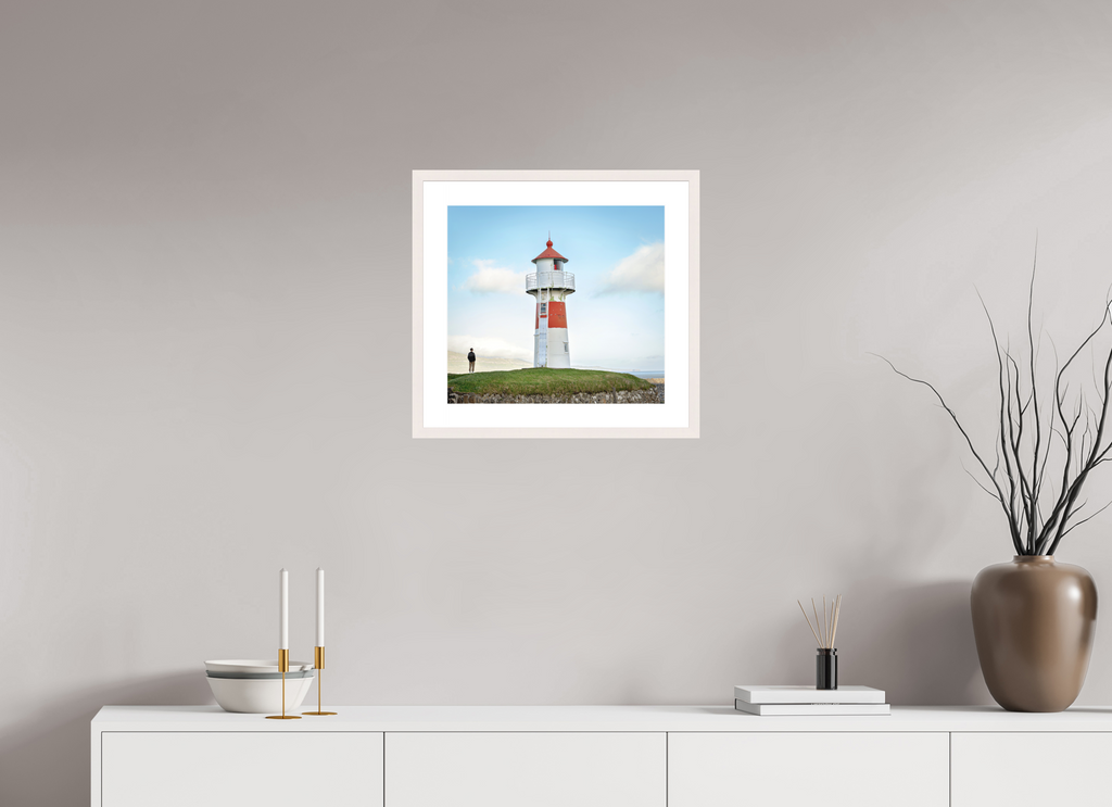 43.8 x 40 cm, Solid Wood Frame with Passe Partout Edge of the Horizon