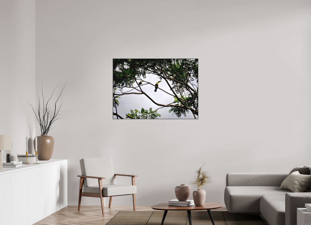 112.9 x 80 cm, Solid Wood Artbox A Hornbill on a Branch