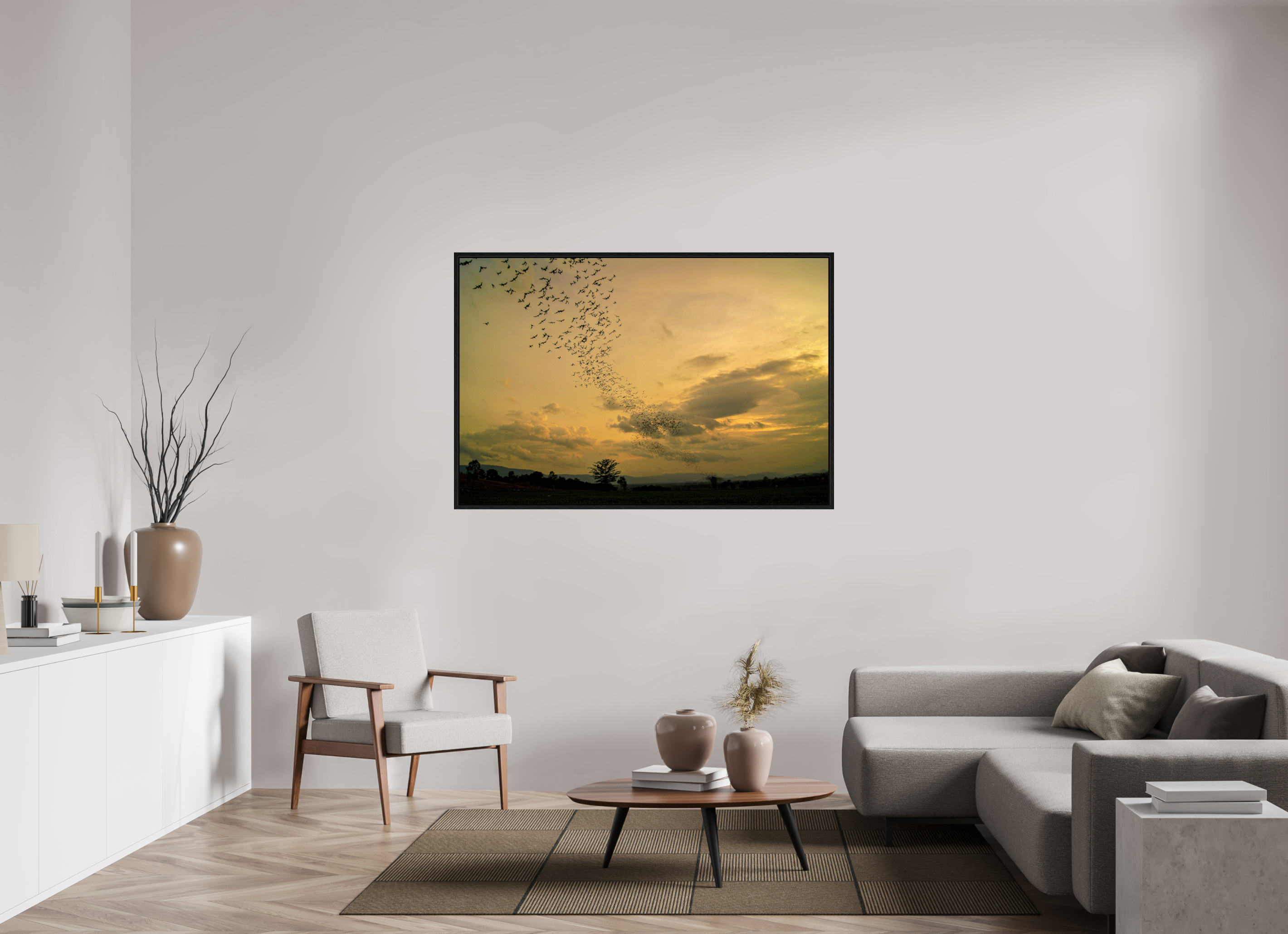 150 x 100 cm, Floater Frame Dusk Emergence