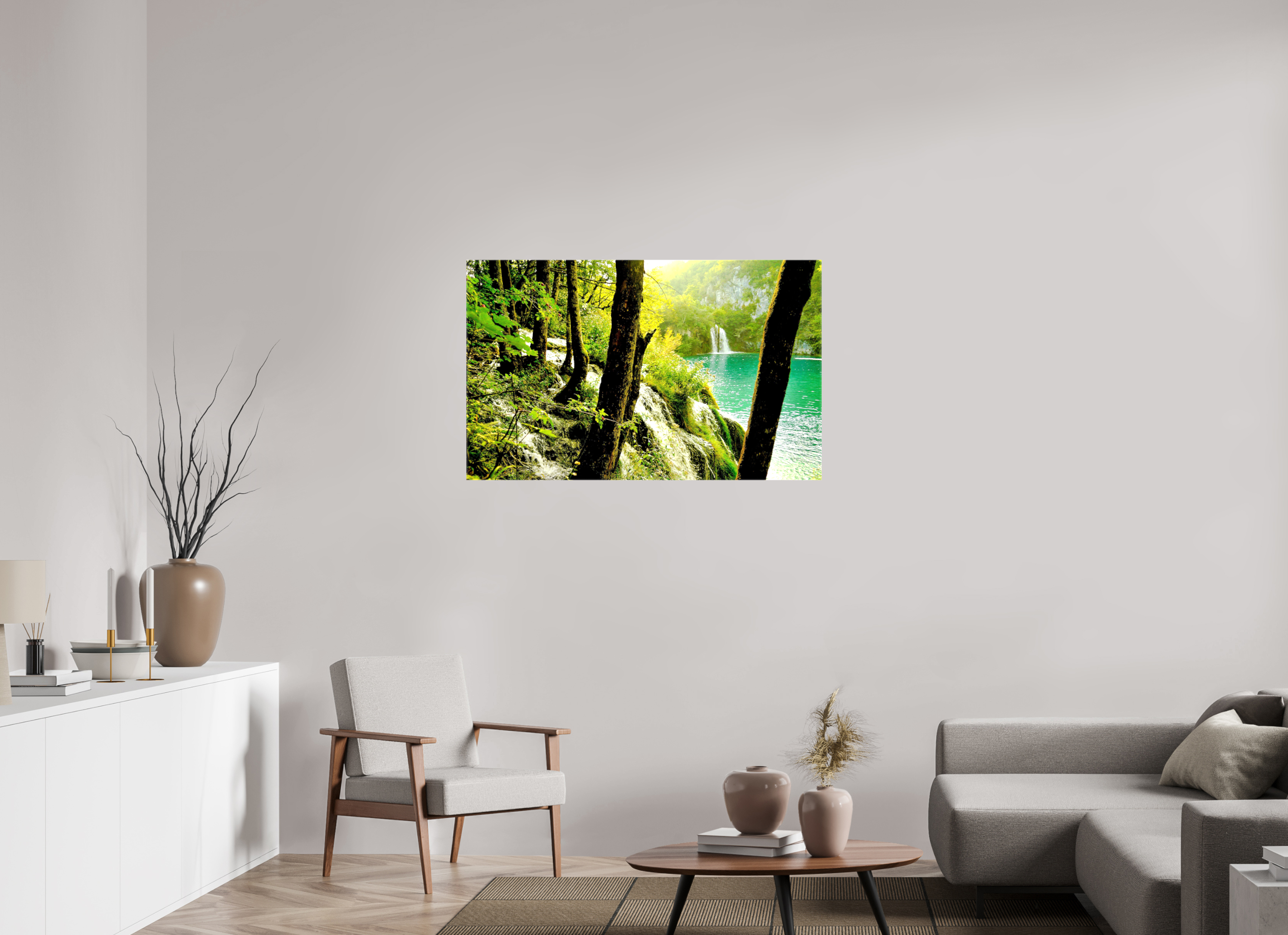 113.7 x 70 cm, Canvases Unframed A Lush Forest in Tears