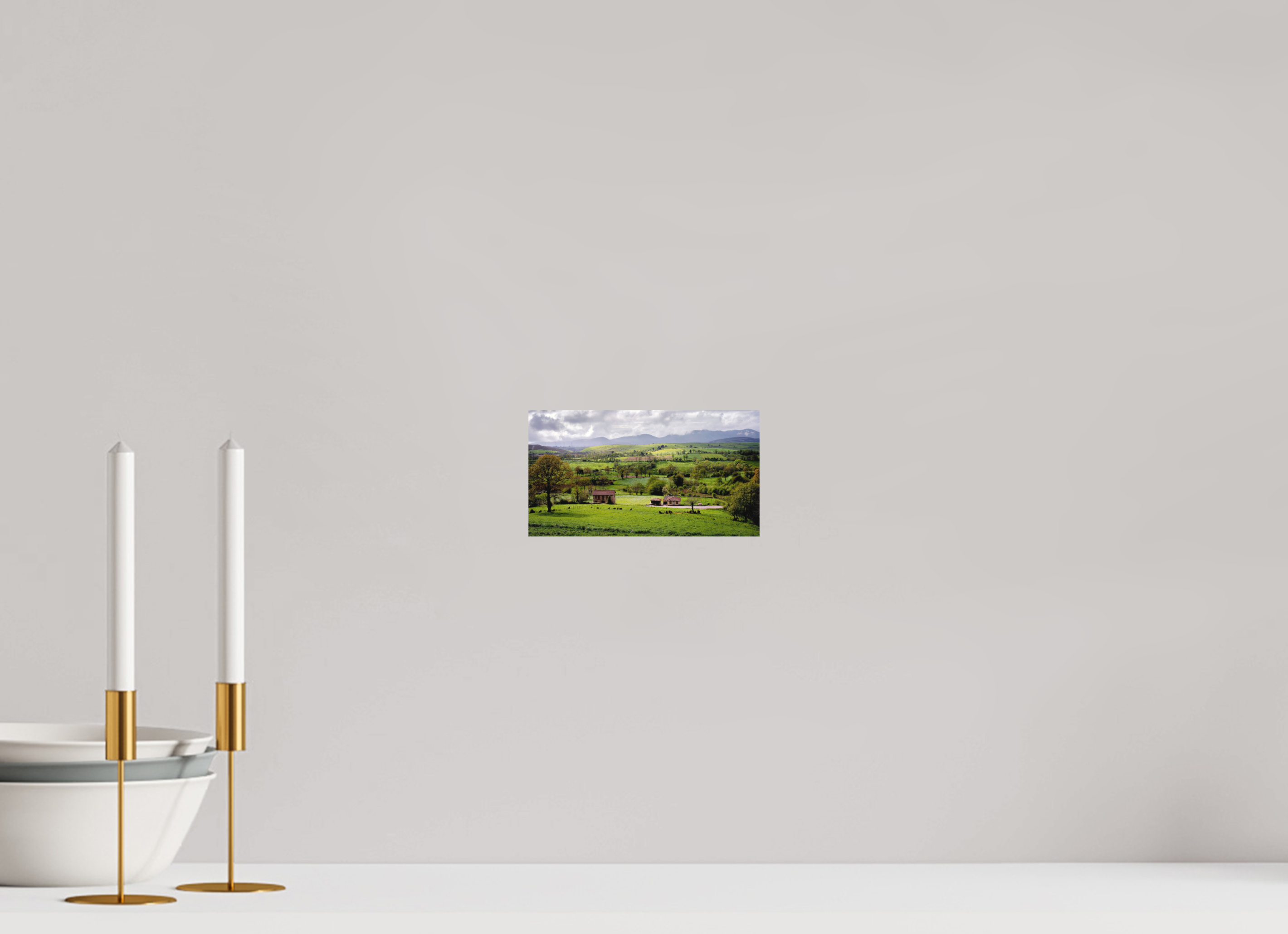 18.3 x 10 cm, Fine Art Print Smooth A Lush Hilly Countryside in Spain