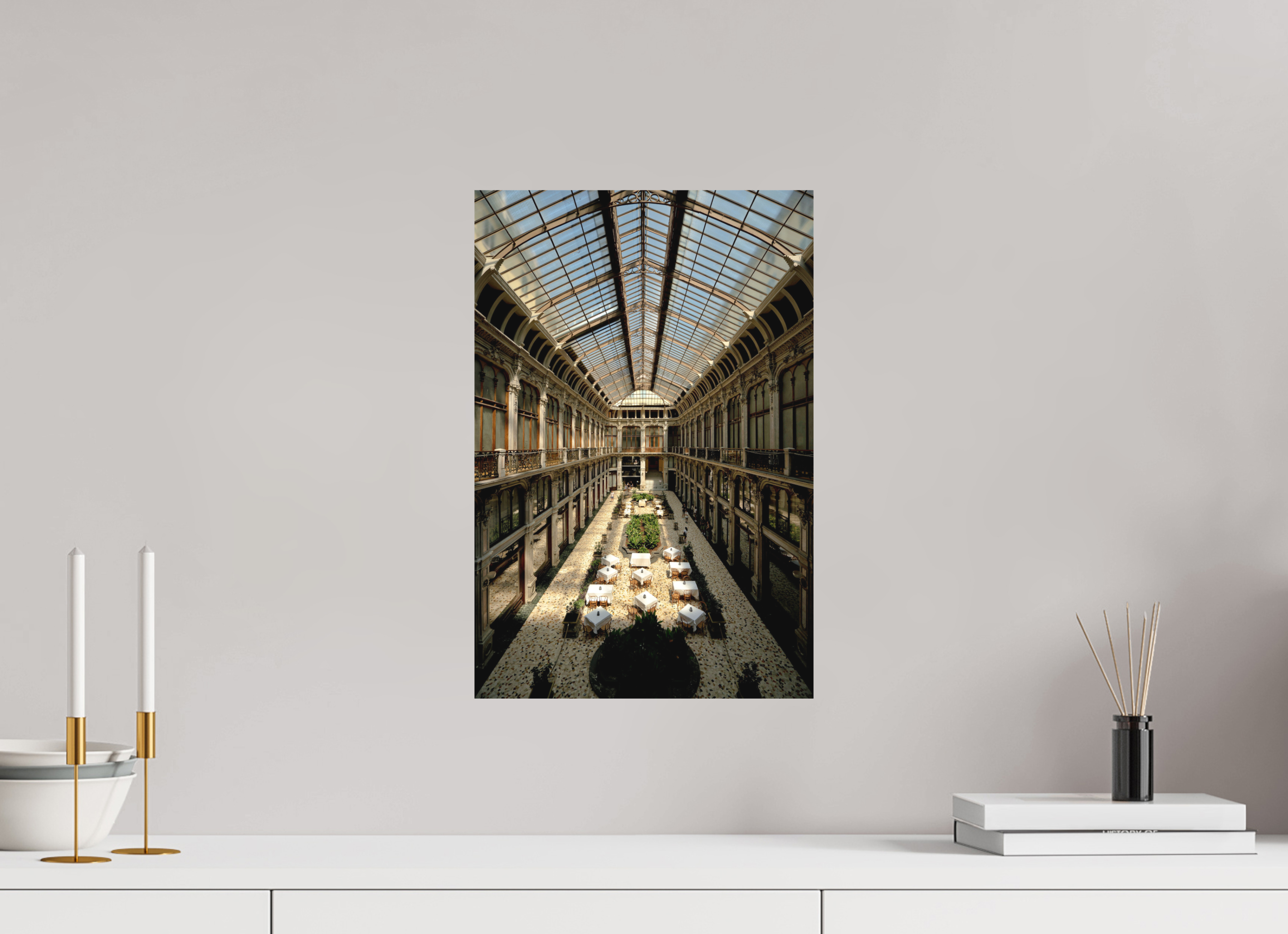 30 x 45 cm, Fine Art Print Smooth Beneath the Glass Vault