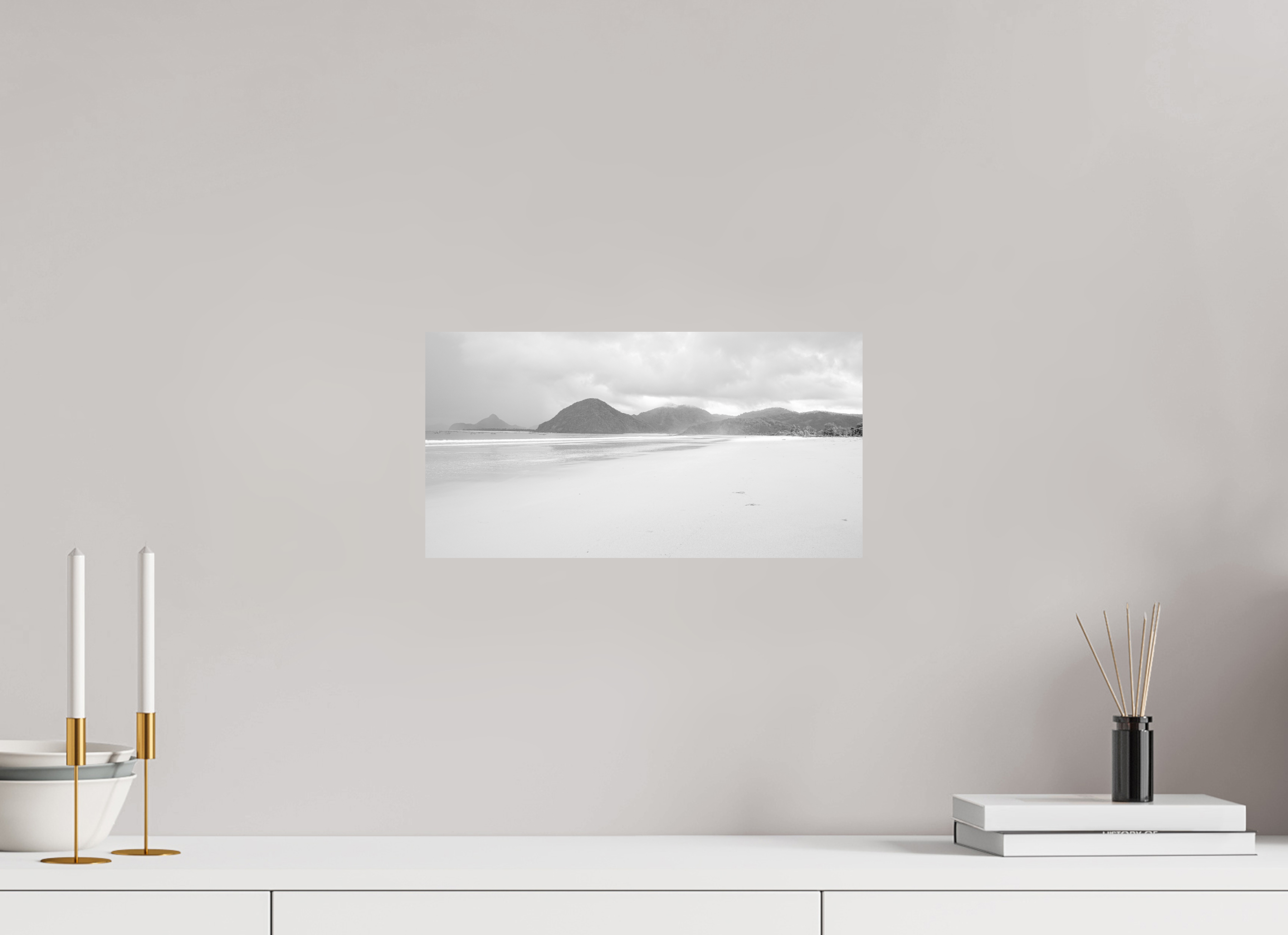 38.7 x 20 cm, PH Print on Ilford BW Paper Untamed Shores in Lombok - Indonesia