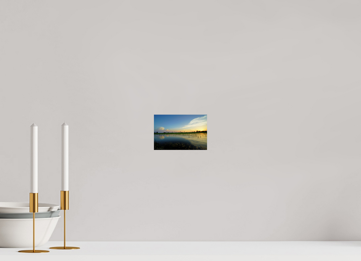 15 x 10 cm, Photo Print On Fuji Crystal DP II Rice Fields at Dusk