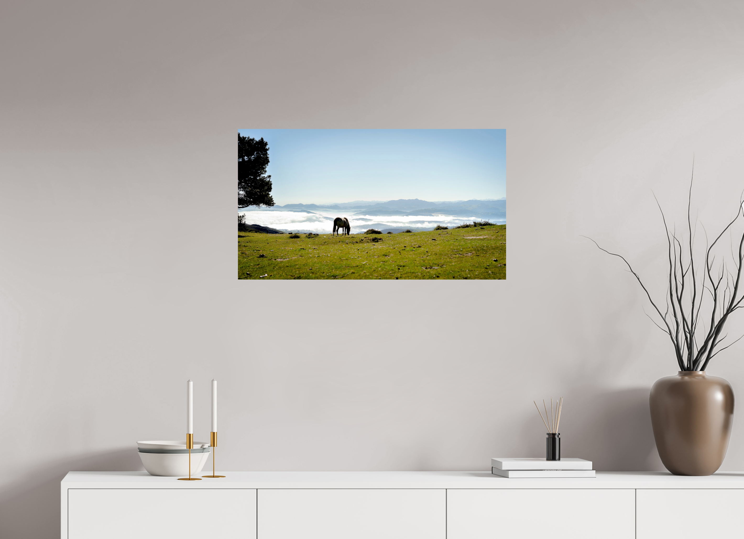 80 x 45 cm, PH Print On Fujiflex High Gloss A Horse with a View