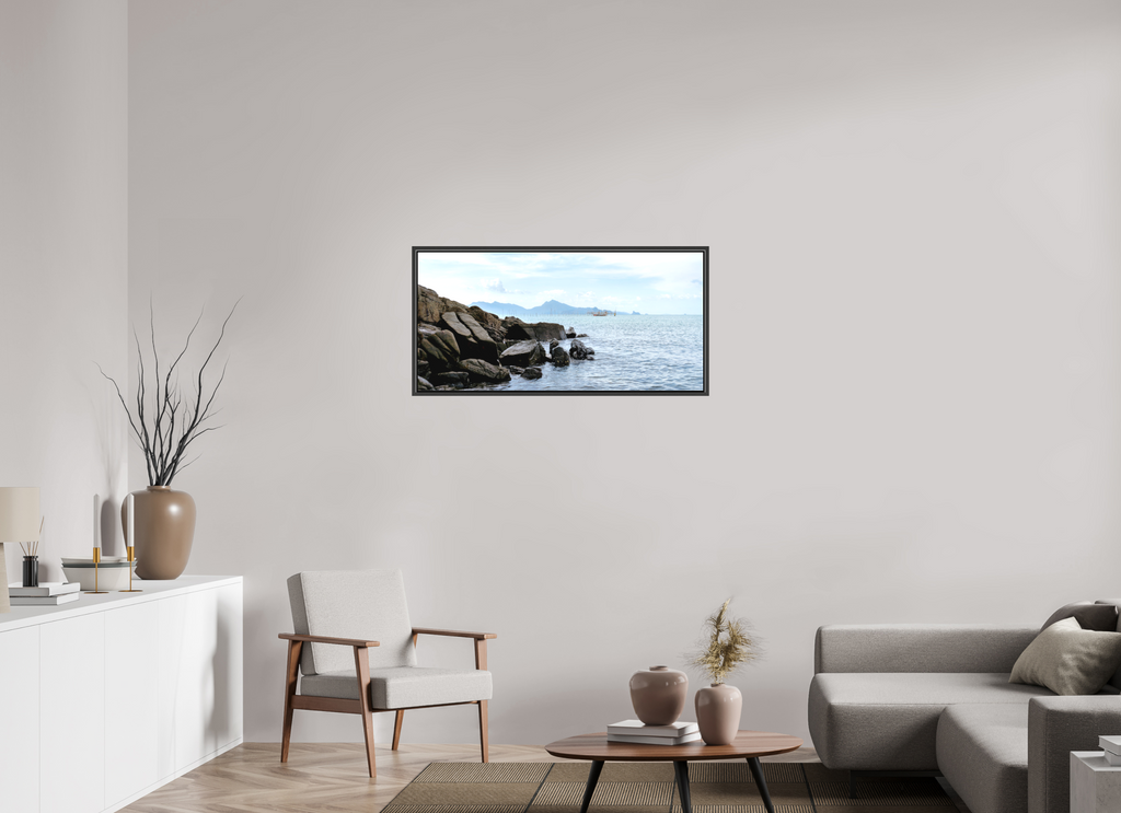 104.4 x 50 cm, Canvas Black Rocks