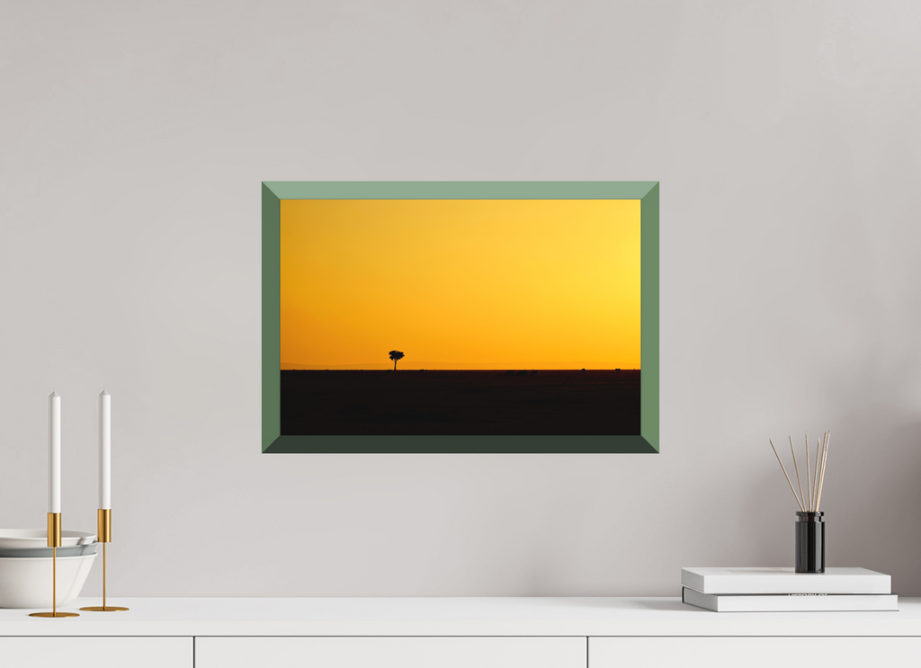 45 x 30 cm, Whitewall Design Edition Golden Sky over the African Savannah