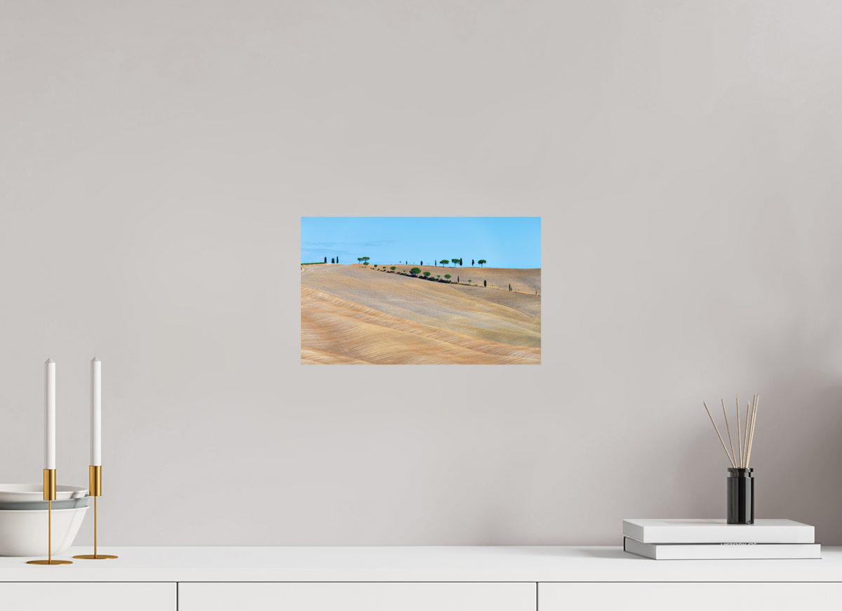 32.5 x 20 cm, Fine Art Print Smooth Waves of the Harvest, Tuscany, Italy