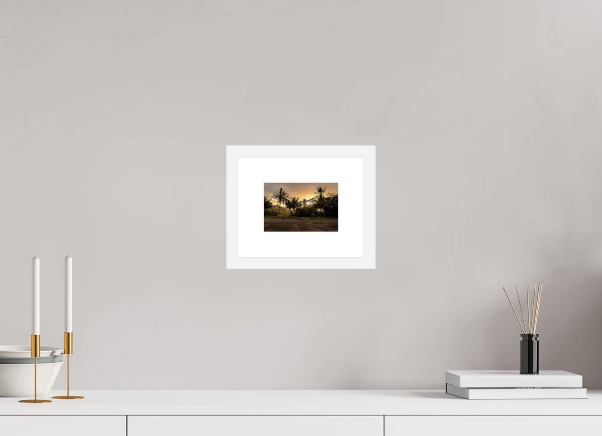 14.7 x 10 cm, Fine Art Print with Frame Evening Drift