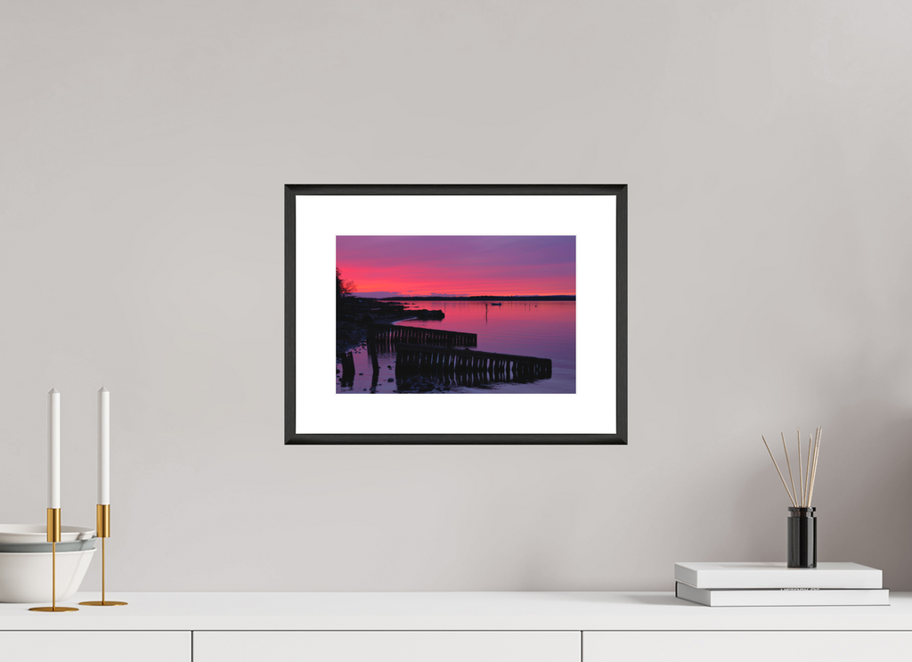 30 x 20 cm, Changeable Magnetic Frame - Hahnemühle Fineart Pearl After Sunset