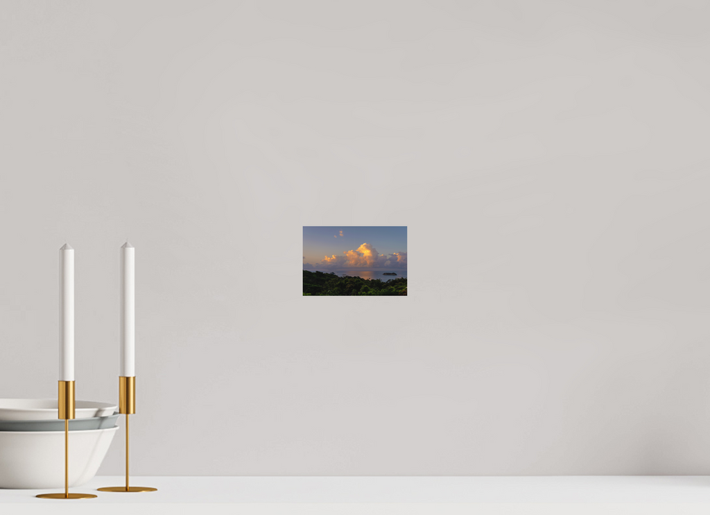 15 x 10 cm, Fine Art Print Smooth Morning Clouds - Costa Rica