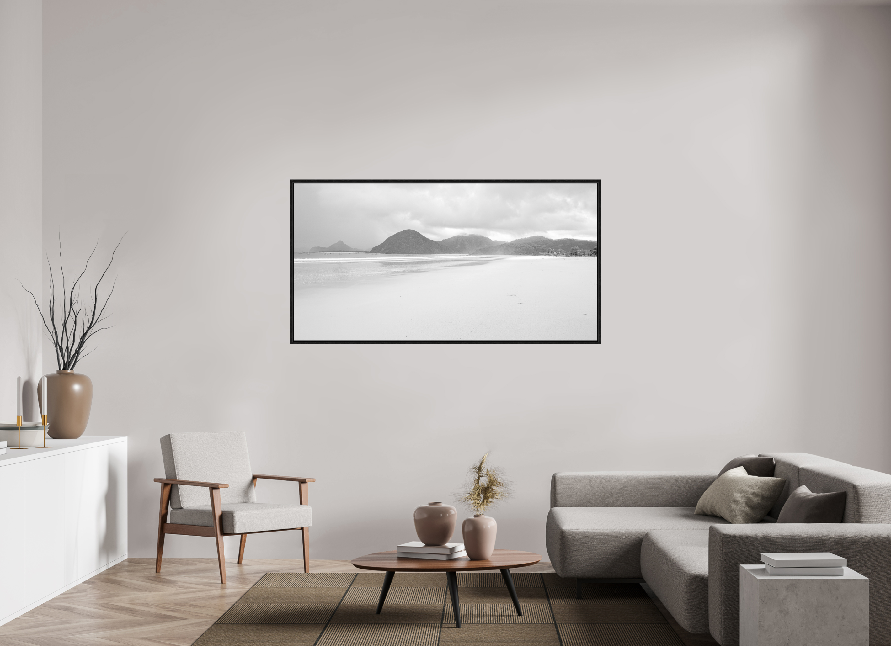 174 x 90 cm, Floater Frame Wild Shores