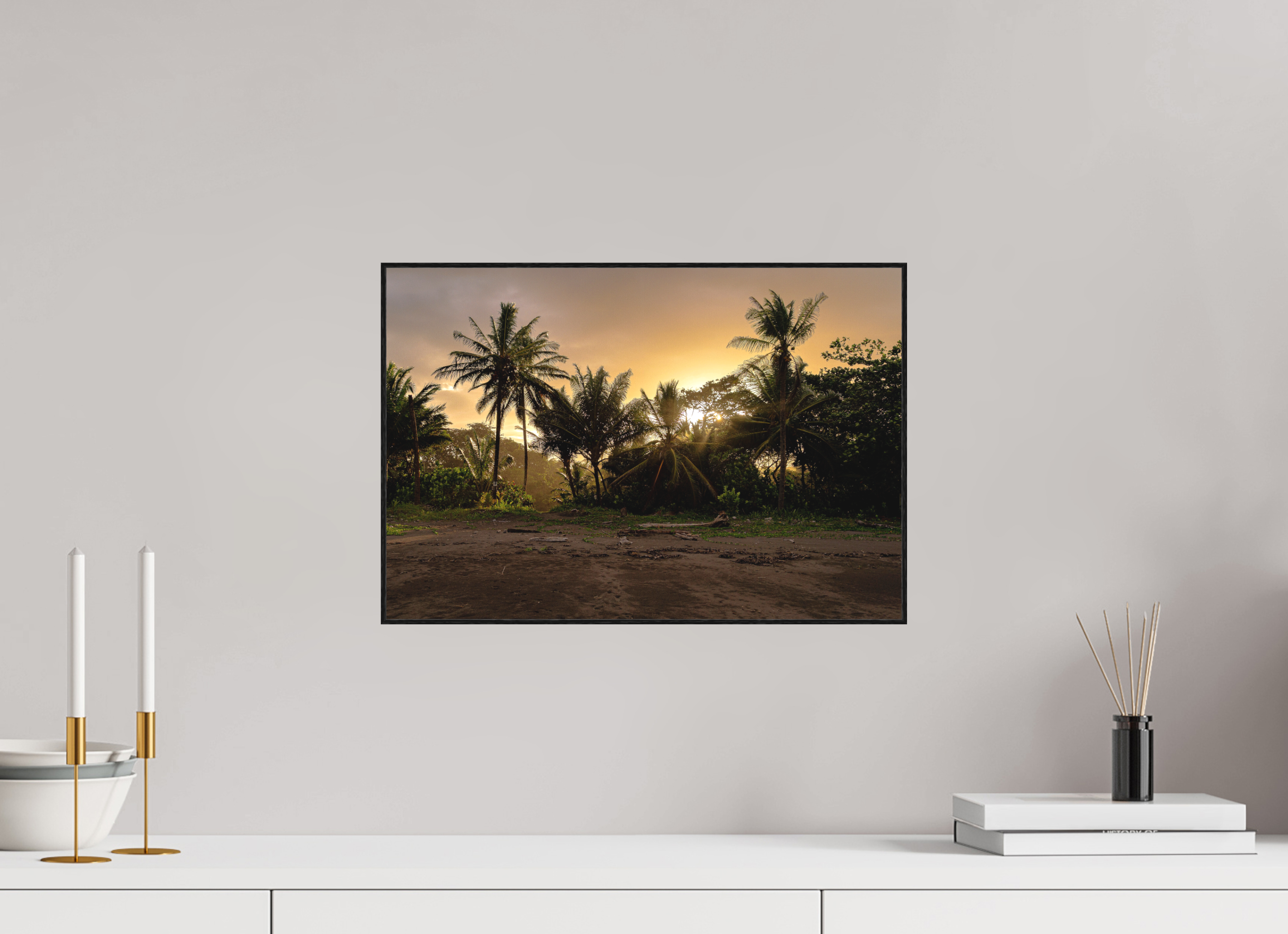 44 x 30 cm, Solid Wood Artbox Sunlit Shores