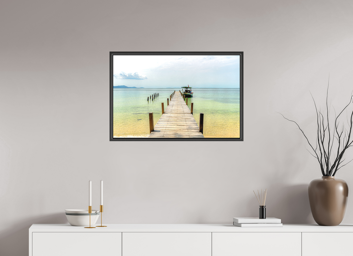 77.3 x 50 cm, Textile Print with 15 mm Width Gap Frame Starfish Shores, Phú Quốc, Vietnam