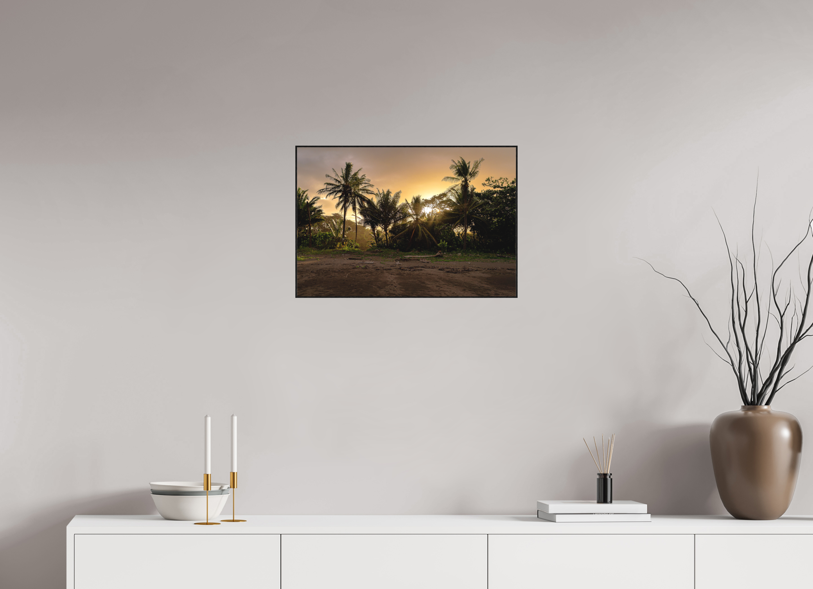 58.7 x 40 cm, Solid Wood Artbox Sunlit Shores
