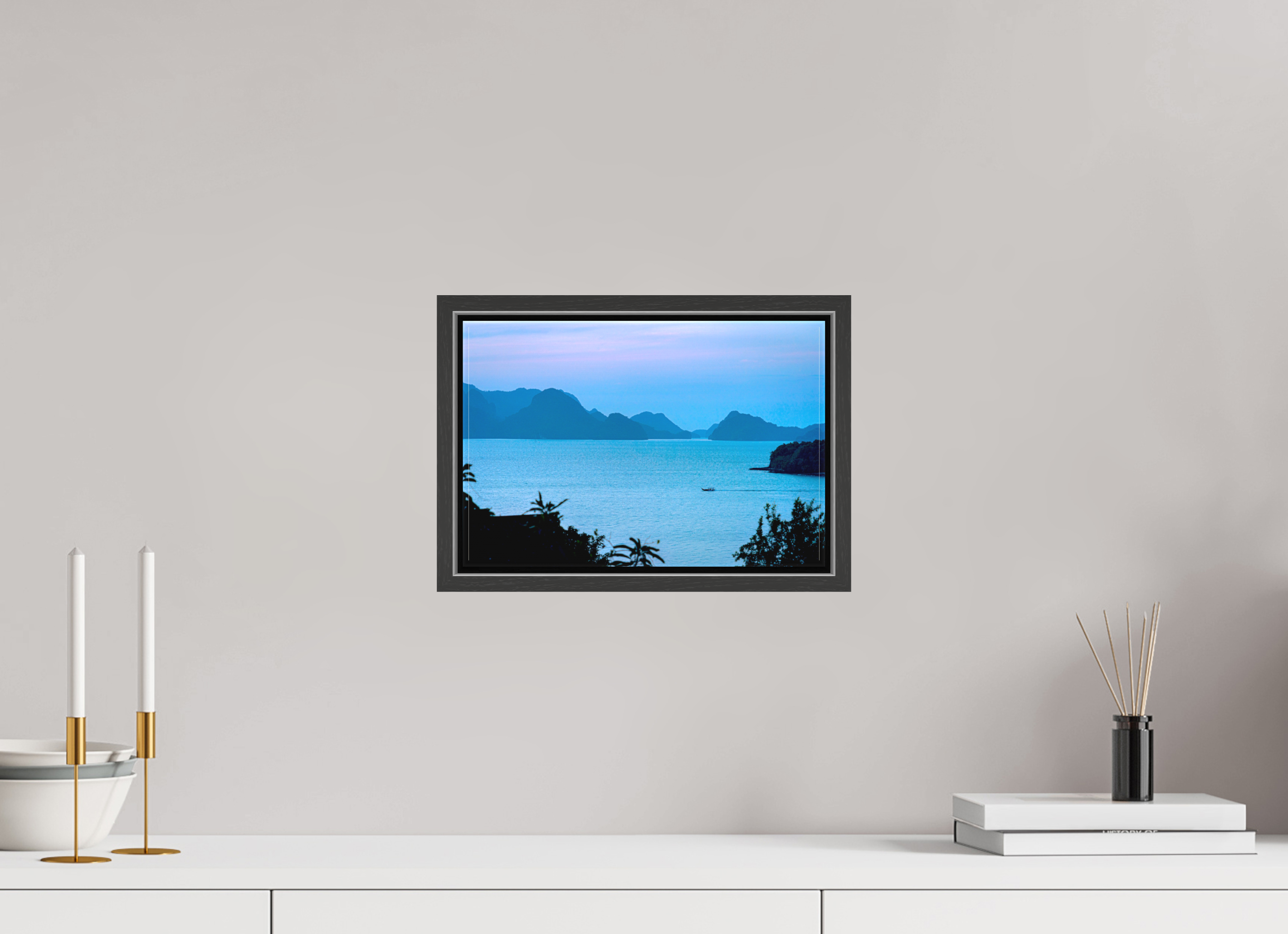 30 x 20 cm, Canvas Blue Silence at Dusk