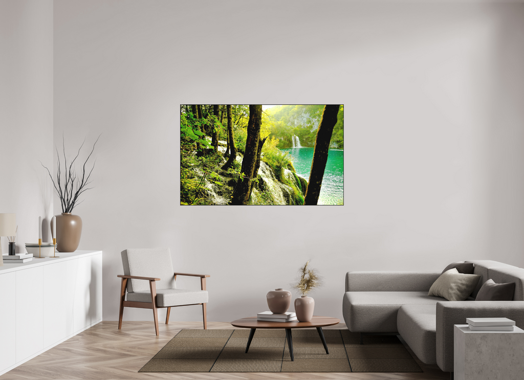 162.4 x 100 cm, Solid Wood Artbox A Lush Forest in Tears